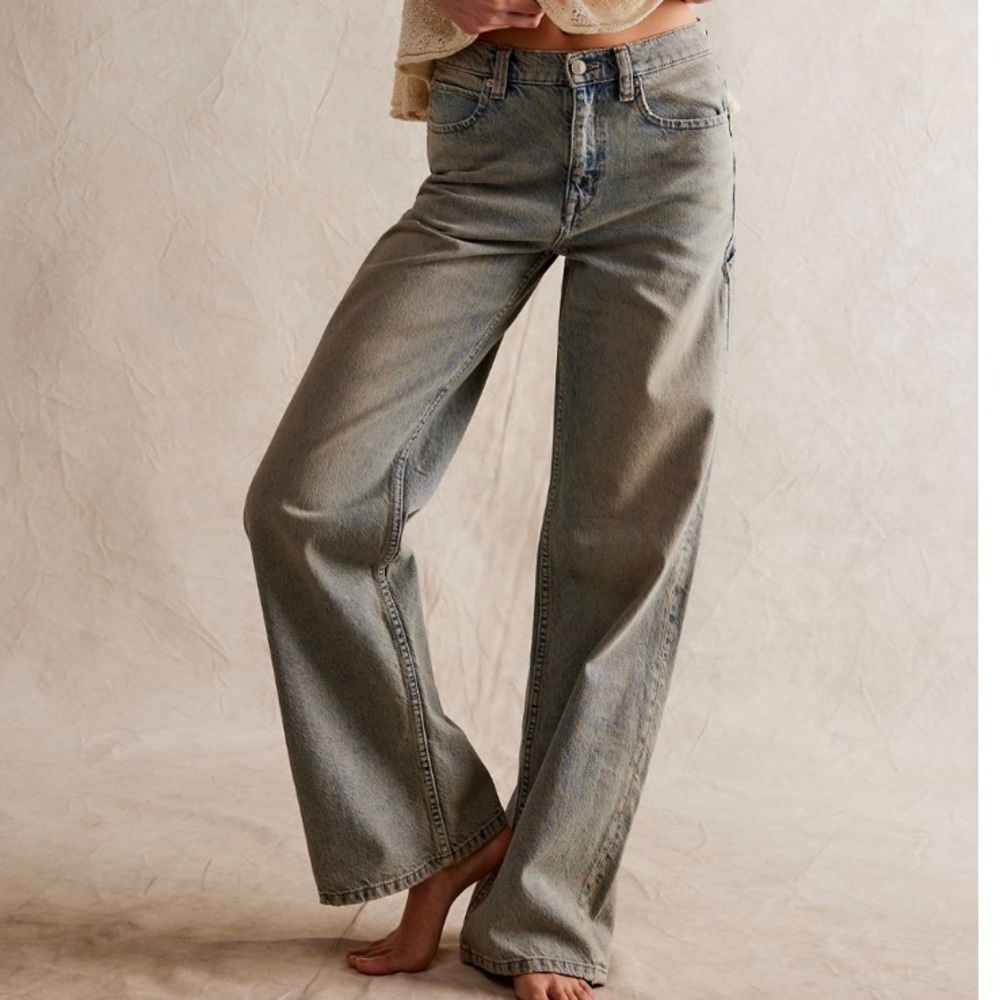 We The Free Tinsley Baggy High-Rise jeans size 29 Women's Blue Jeans
